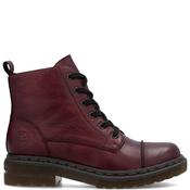 Rieker Womens Biker Zip Ankle Boot - Red - 37