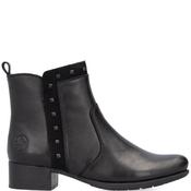 Rieker Womens Fur Lined Zip Ankle Boot - Black - 39