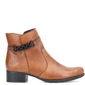 Rieker Womens Zip Ankle Boot - Brown - 41