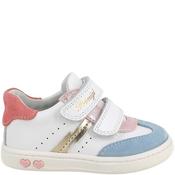 Primigi Girls Twin Strap Shoe - White Multi - Eu25/K7.5 image