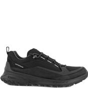 Ecco Mens Waterproof Lace Trainer - Black - 43 image