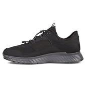 Ecco Mens Goretex Lace Trainer - Black - 42 image