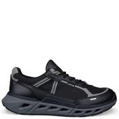 Ecco Mens Lace Trainer - Black Grey - 42