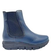 Valerias Women Wedge Zip Chelsea Boot - Navy - 37 image