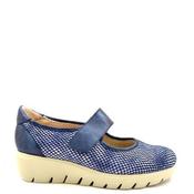 Dr Cutillas Womens Velcro Strap Shoe - Navy - 39 image