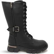 Redz Womens Zip Lace 3/4 Boot - Black - 39