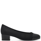 Jana Womens Medium Heel Court Shoe - Black - 38 image