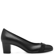 Jana Womens Low Heel Court Shoe - Black - 40 image