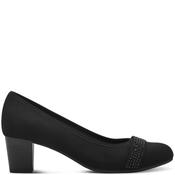 Jana Womens Medium Heel Court Shoe - Black - 39 image