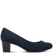 Jana Womens Medium Heel Court Shoe - Navy - 38 image