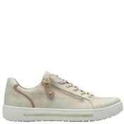 Jana Womens Zip Lace Trainer - Cloudy Gold - 37 image