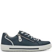Jana Womens Zip Lace Trainer - Navy - 38 image