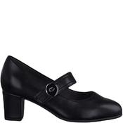 Jana Womens Strap Court Shoe - Black - 38 image