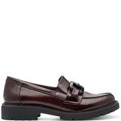 Jana Womens Lace Trainer - Bordeaux - 37