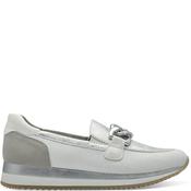 Jana Womens Wedge Chain Loafer - White Silver - 37
