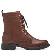 Jana Womens Zip Lace Ankle Boot - Cognac - 42