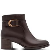 Jana Womens Block Heel 2 Zip Ankle Boot - Mocca - 37 image