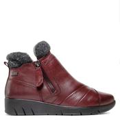 Jana Womens Wedge Twin Zip Ankle Boot - Merlot - 37 image