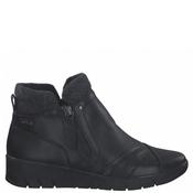 Jana Womens Wedge Twin Zip Ankle Boot - Black - 38 image