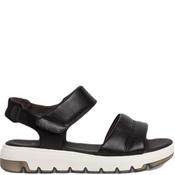 Jana Womens Flat Ankle Strap Sandal - Black - 38 image