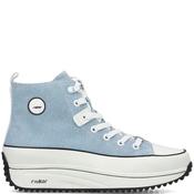Rieker Womens Zip Lace Trainer - Blue - 37 image
