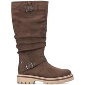 Rieker Womens Zip High Leg Boot - Brown - 37
