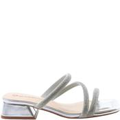 Heavenly Feet Womens Ankle Strap Sandal - Silver - 40 image