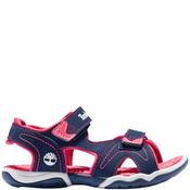 Timberland Kids Ankle Strap Sandal - Navy Pink - Eu34/J2