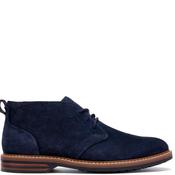 Clarks Mens Leather Lace Ankle Boot - Navy - 8