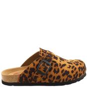Heavenly Feet Womens Shoe - Black Tan Leopard - 37