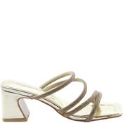 Heavenly Feet Womens Strap Sandal - Gold - 37 image
