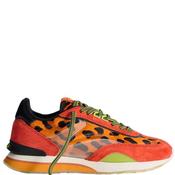 Hoff Womens Lace Trainer - Orange Animal Print - 38