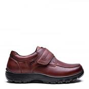 G Comfort Mens Waterproof Velcro Shoe - Brown Leather - 43 image