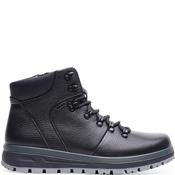 G Comfort Mens Waterproof Lace Boot - Black Leather - 44
