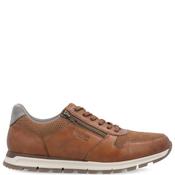 Rieker Mens Zip Lace Casual Shoe - Brown - 42 image