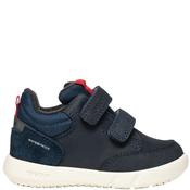 Geox Boys Waterproof Strap Shoe - Navy Red - Eu24/K7