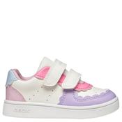 Geox Girls Strap Trainer - White Lilac - Eu25/K7.5 image