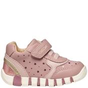 Geox Girls B Iupidoo Strap Elastic Laces - Rose Metallic image