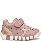 Geox Girls B Iupidoo Strap Elastic Laces - Rose Metallic - 22