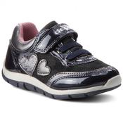 Geox Girls Heart Vel Lace Runner - Navy - 20