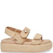 Steve Madden Womens Wedge Strap Sandal - Natural Raffia - 37 image