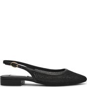 Steve Madden Womens Flat Slingback - Black Fabric - Uk 3