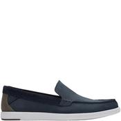 Clarks Mens Slip On Loafer - Navy Nubuck - Uk 8