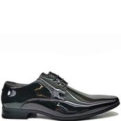 Marcozzi Mens Dress Lace Shoe - Black Patent - 8 image