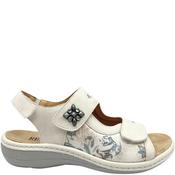 Redz Womens Ankle Strap Sandal - White - 38