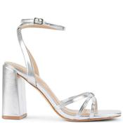 Truffle Womens Mid Heel - Silver - 3 image