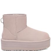 Ugg Womens Classic Mini Platform Boot - Pale Smoke - 4