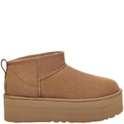 Ugg Womens Platform Fur Lined Ankle Boot - Chestnut - 5