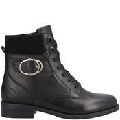 Remonte Womens Zip Lace Ankle Boot - Black - 37 image