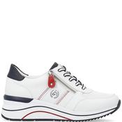 Remonte Womens Zip Lace Trainer - White - 43 image